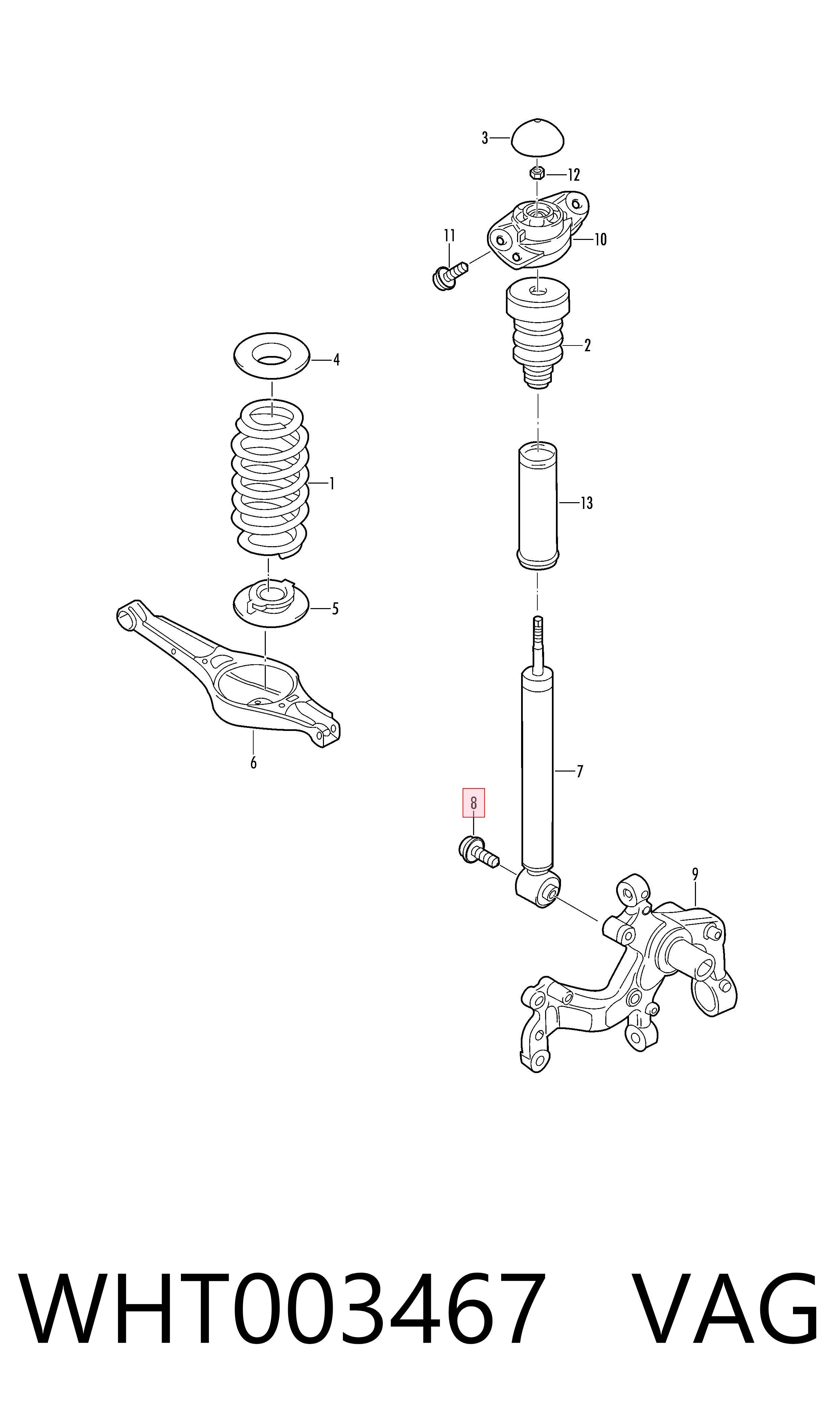 WHT003467 VAG Болт