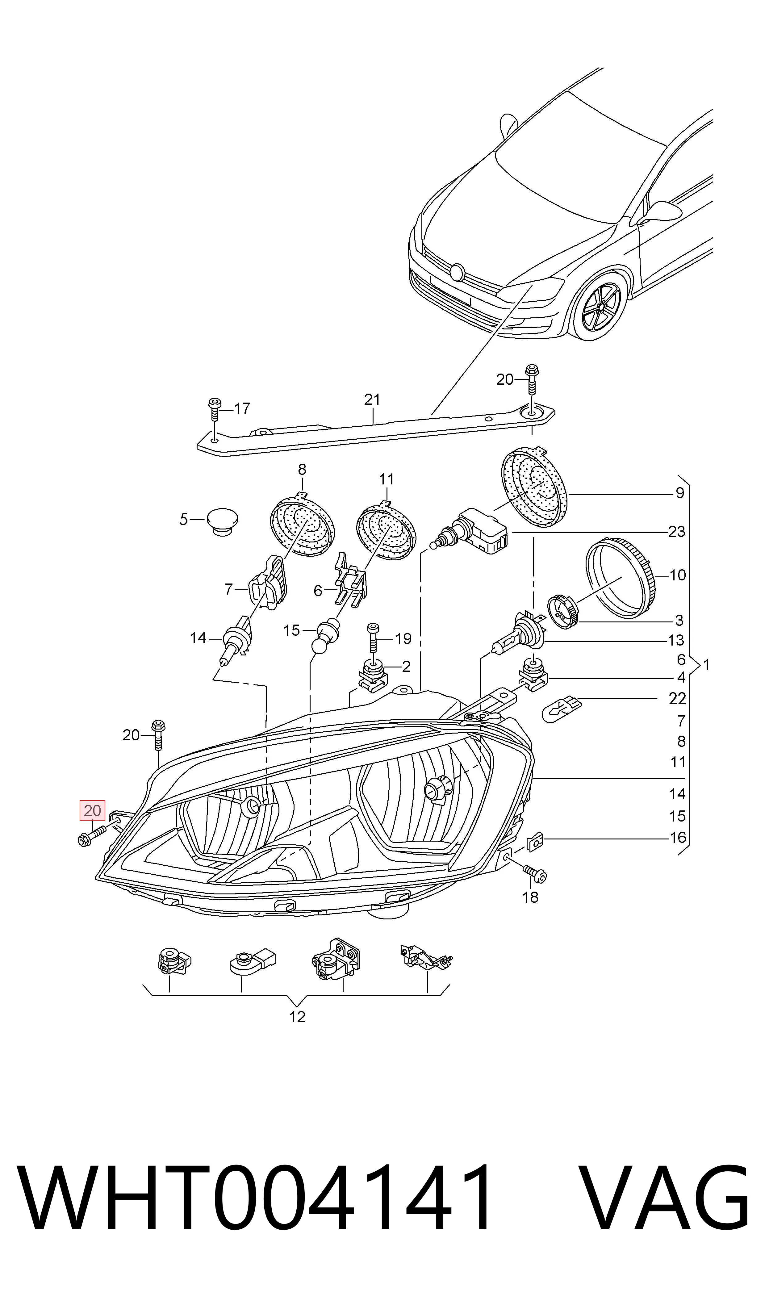  VAG WHT004141 ціна, від 1.85 USD