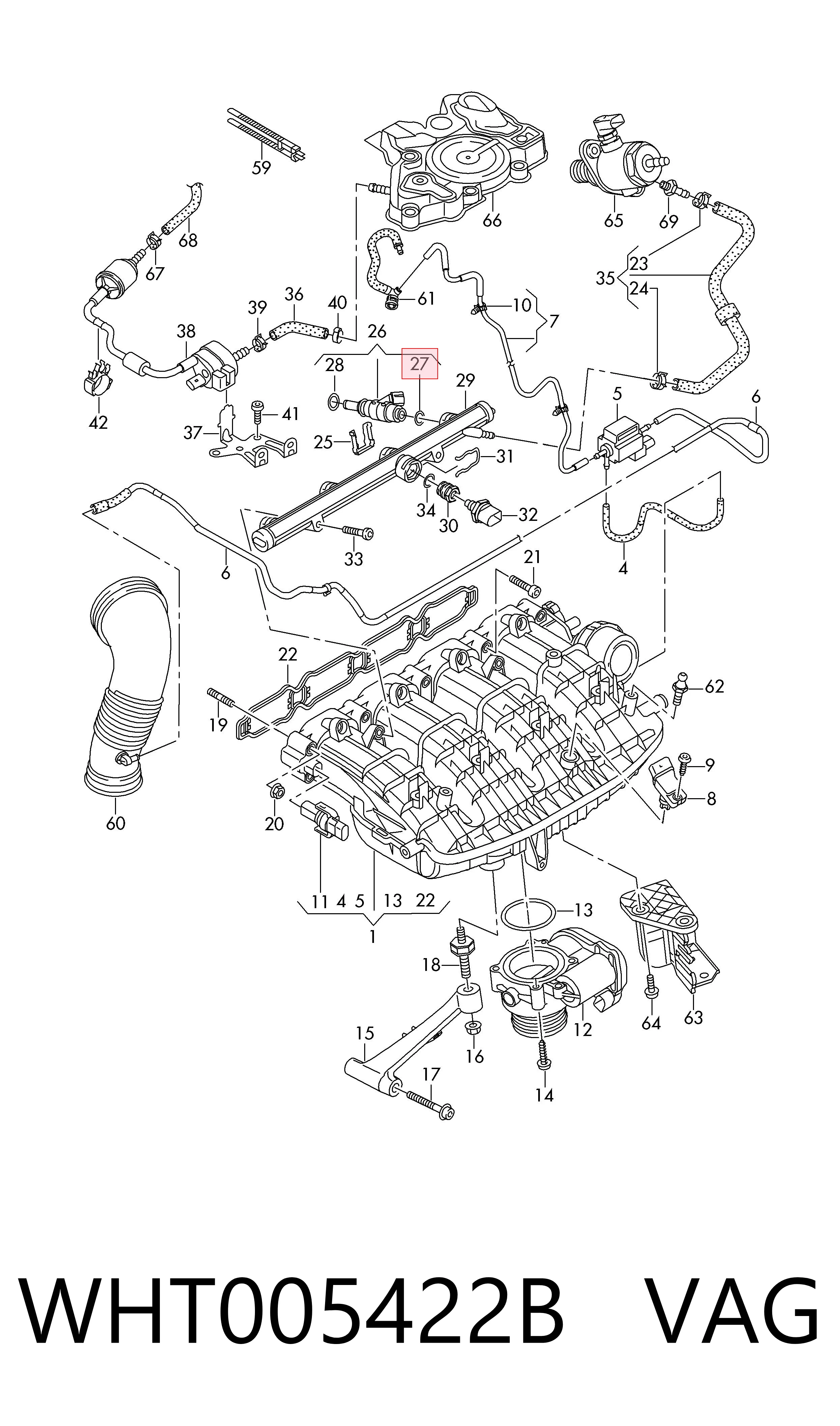 WHT005422B VAG Кільце інжектора