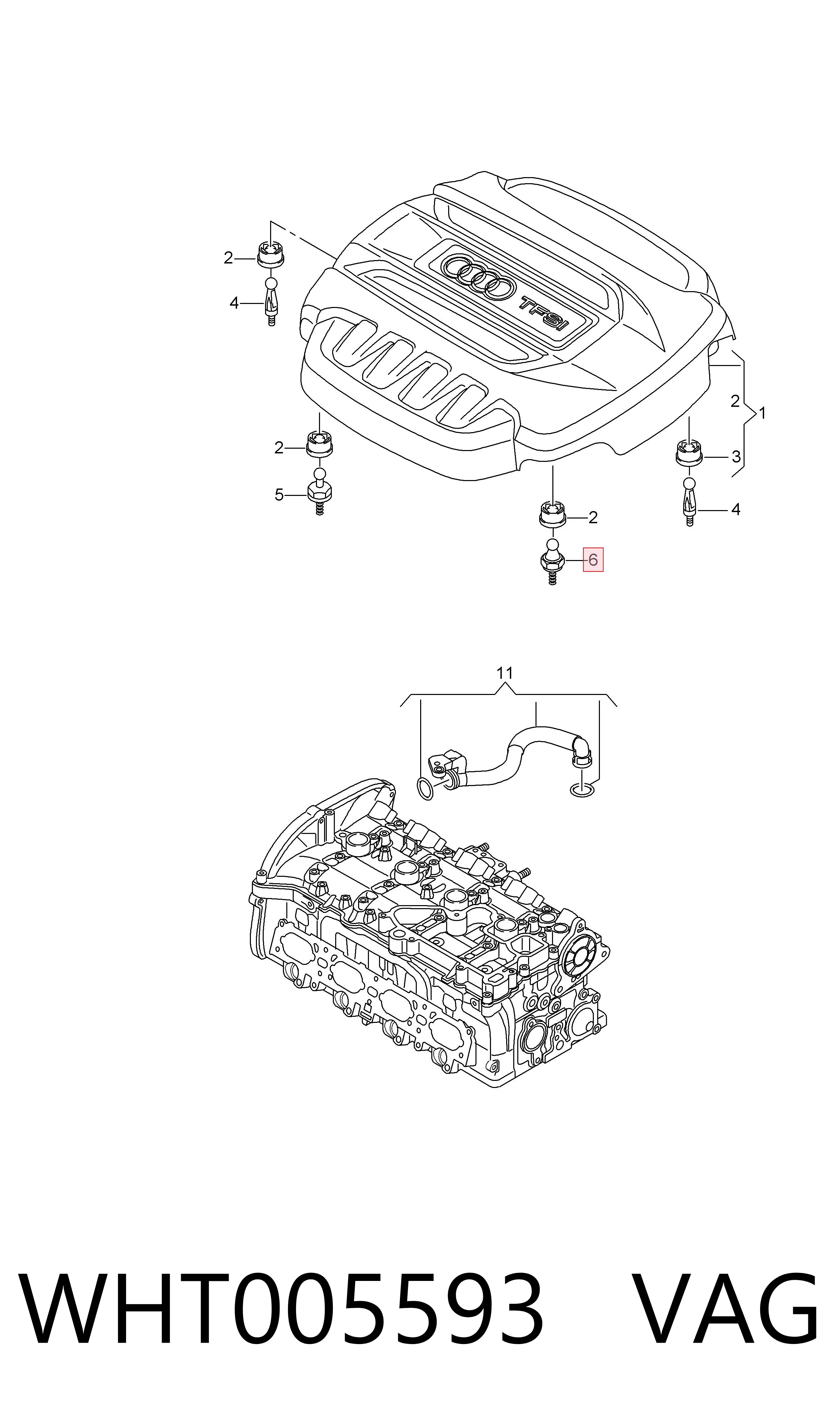  VAG WHT005593 ціна, від 2.76 USD