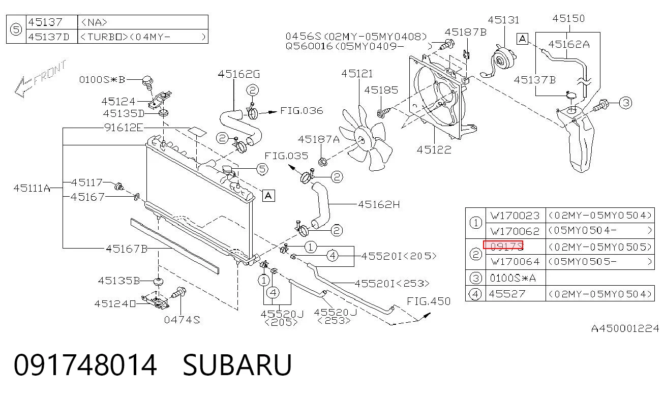 091748014 Subaru 