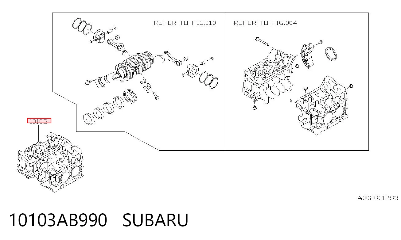 10103AB990 Subaru 