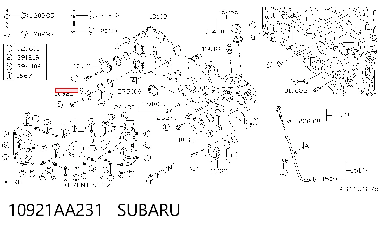 10921AA231 Subaru Клапан електромагнітний положення розподільного
