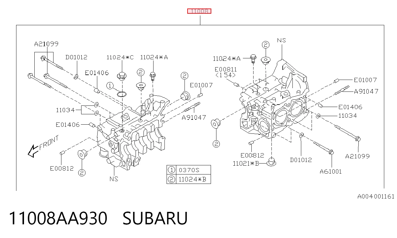 11008AA930 Subaru 