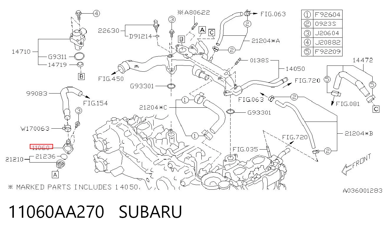 11060AA270 Subaru 