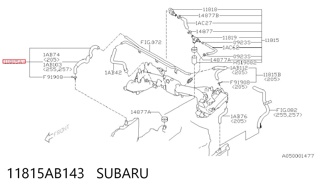 11815AB143 Subaru 