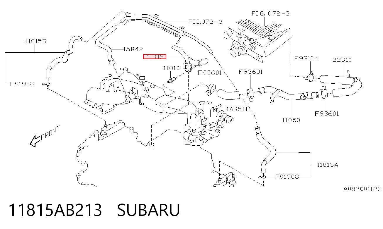 11815AB213 Subaru 