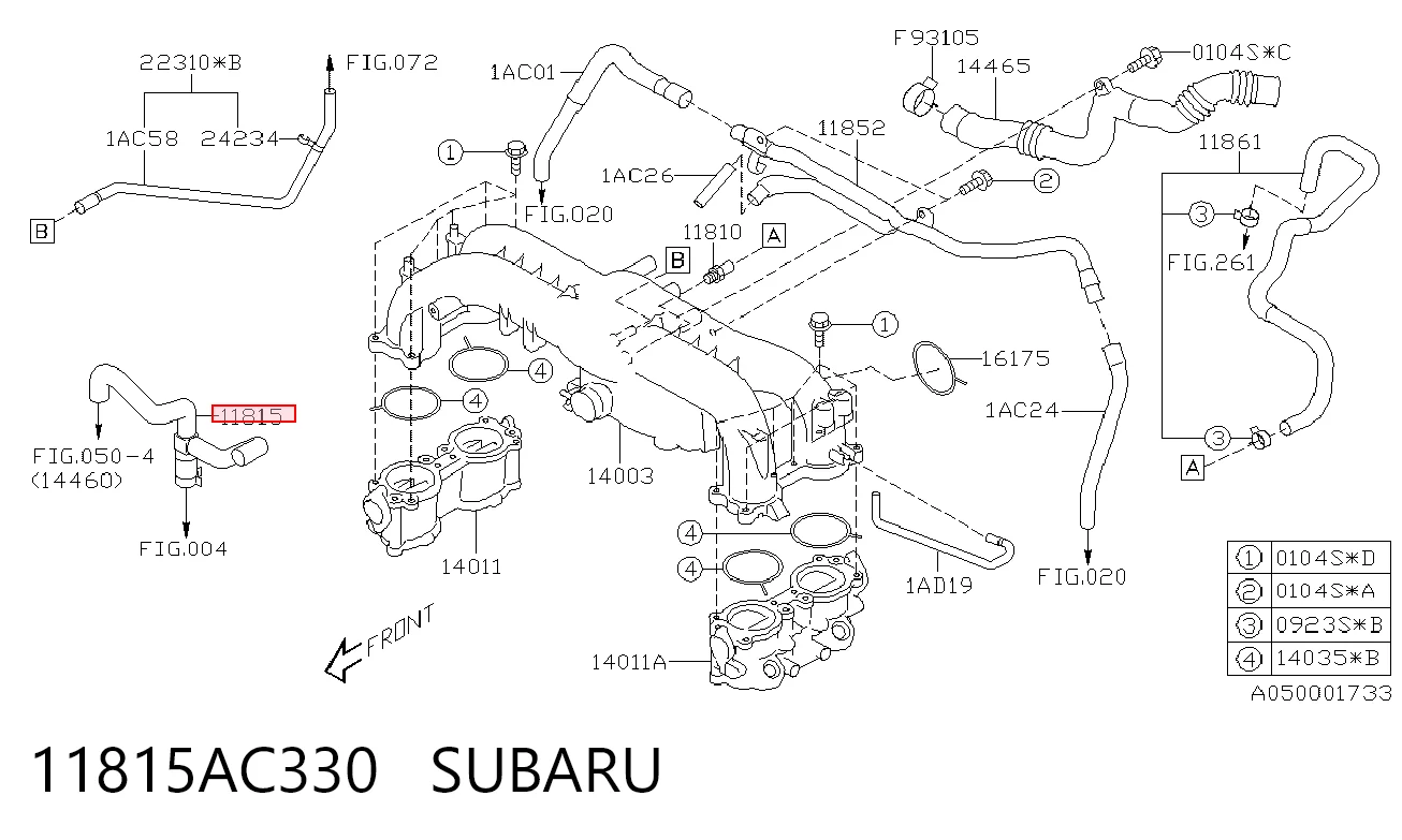 11815AC330 Subaru 