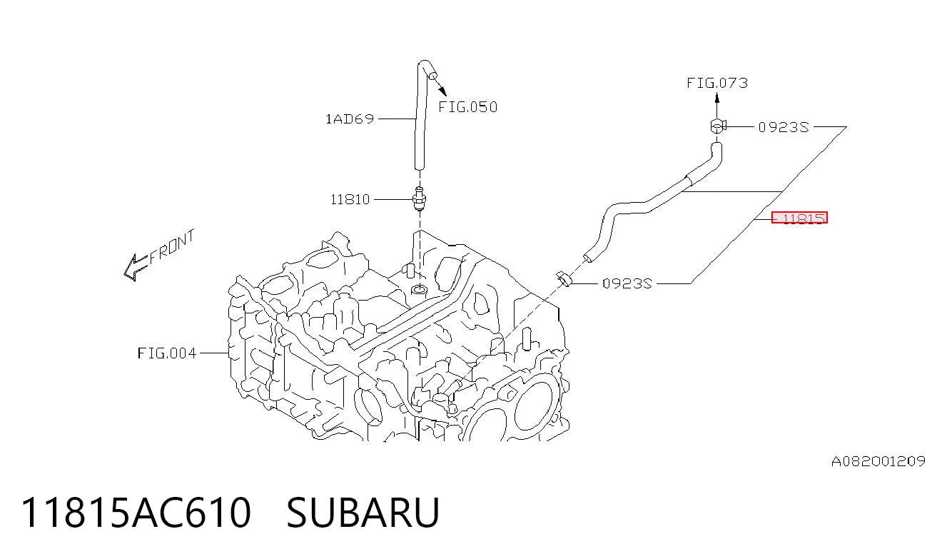 11815AC610 Subaru 