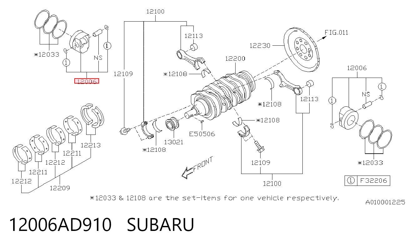 12006AD910 Subaru 
