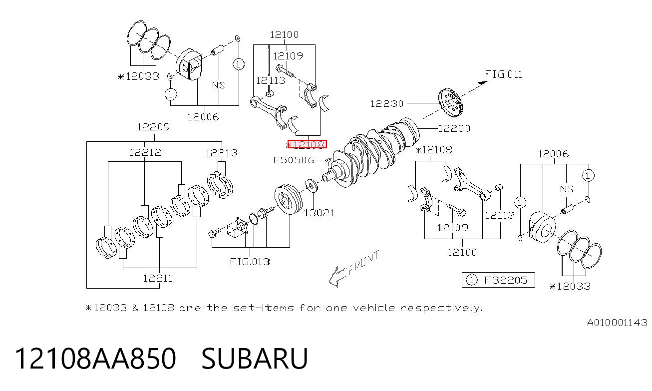 Шатунні вклалиші колінвала STD Subaru Outback II універсал (B12, BE, BH) (1998 - 2003) ціна, від 156.61 USD