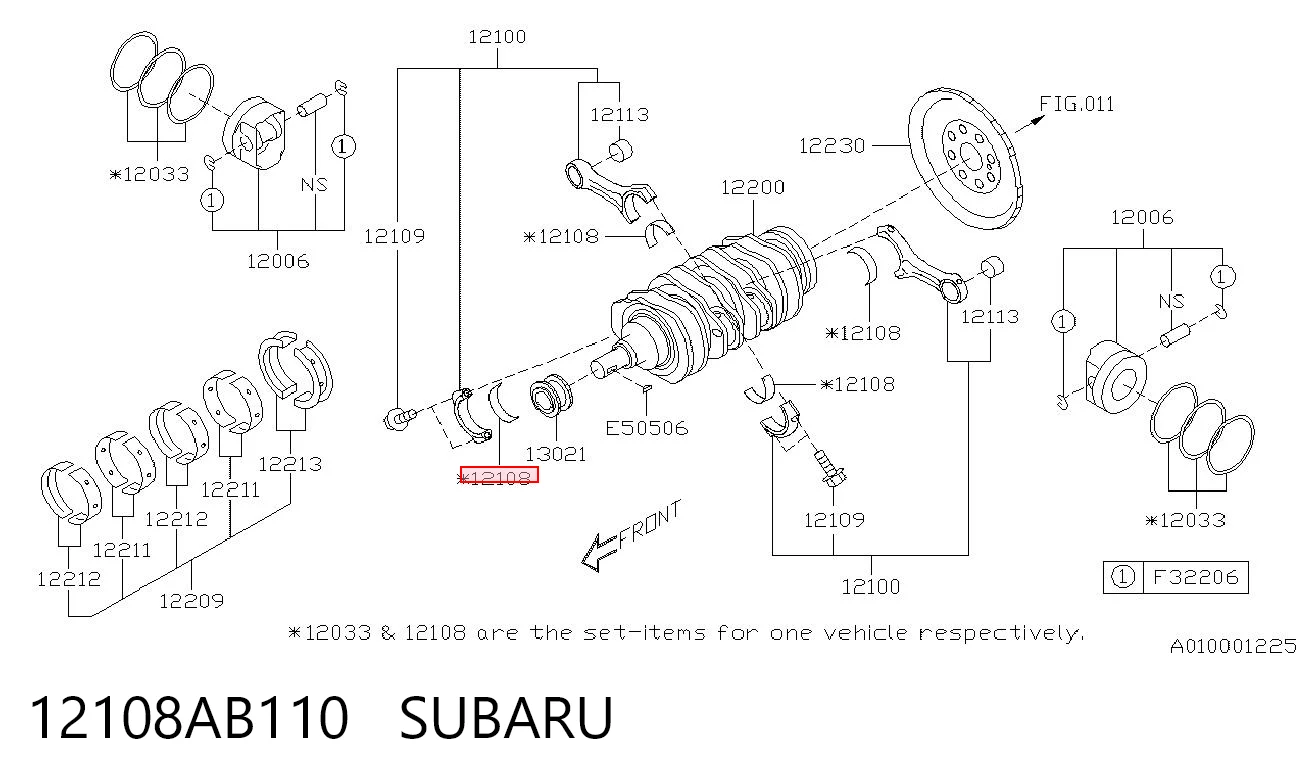 12108AB110 Subaru 