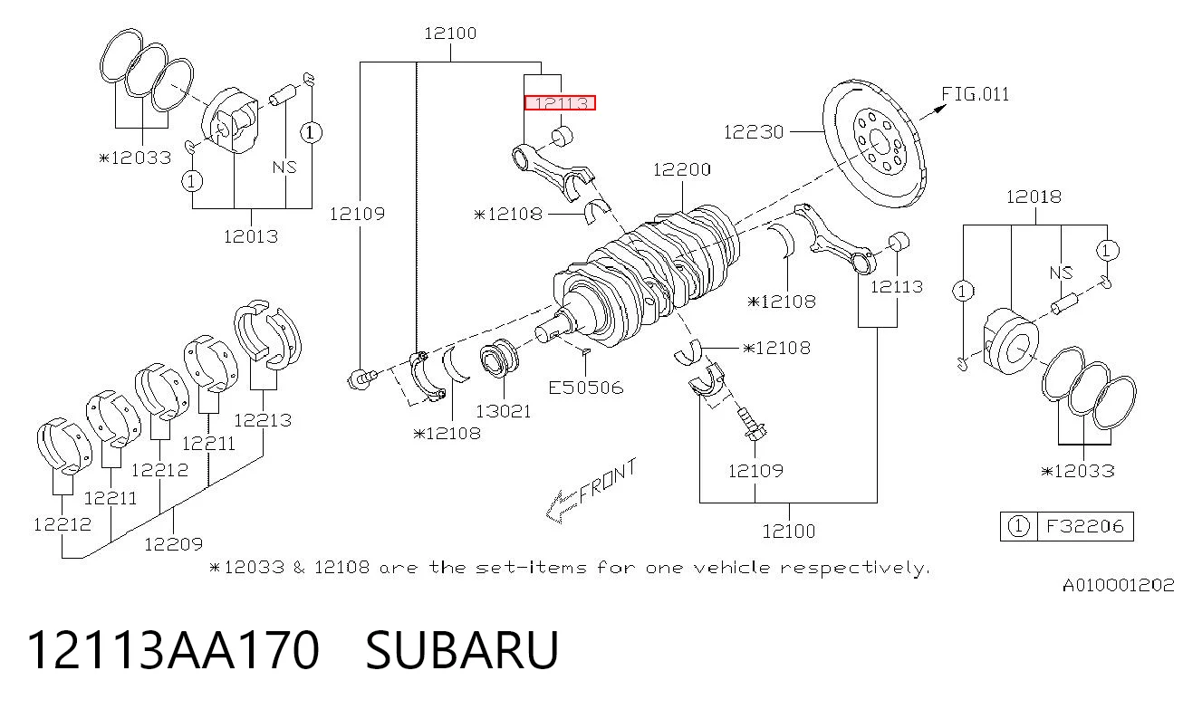 12113AA170 Subaru