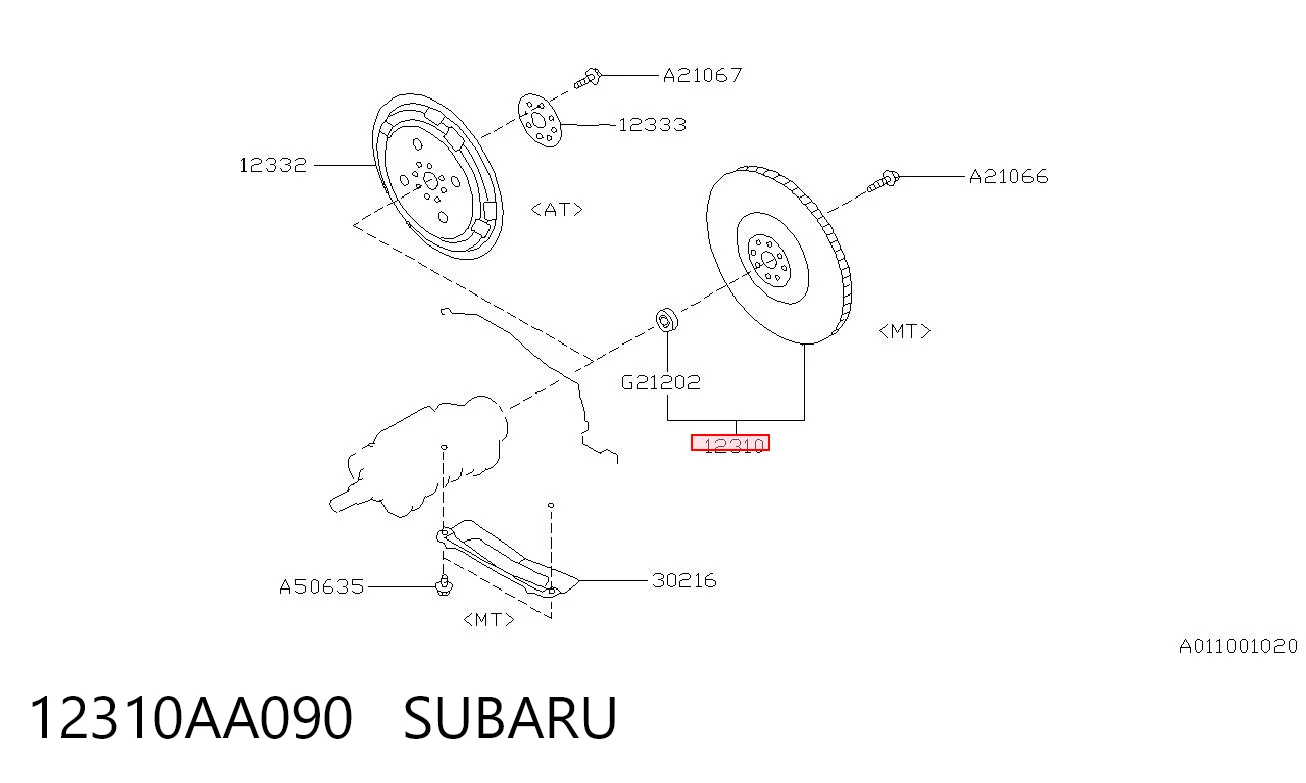 Демпферний маховик на Subaru Legacy II BD, BG
