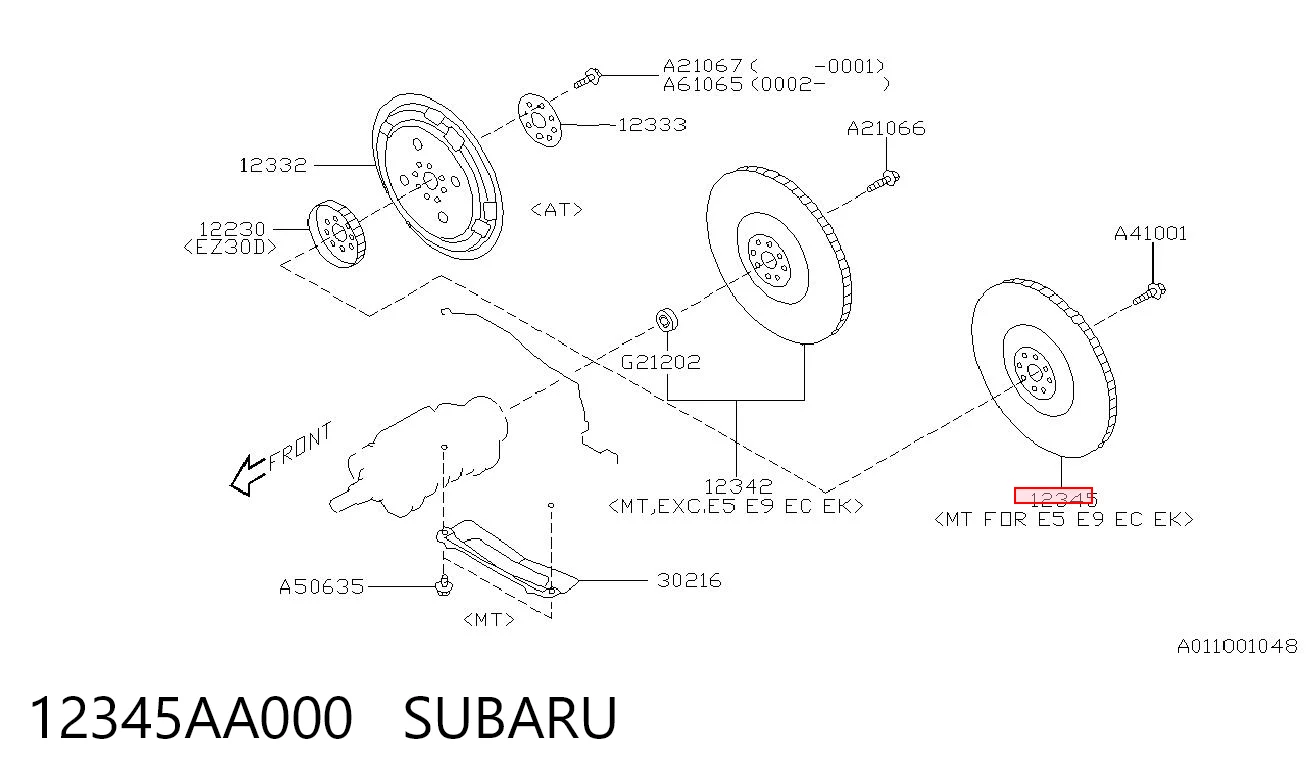 Купити Маховик Subaru Legacy III BE, BH