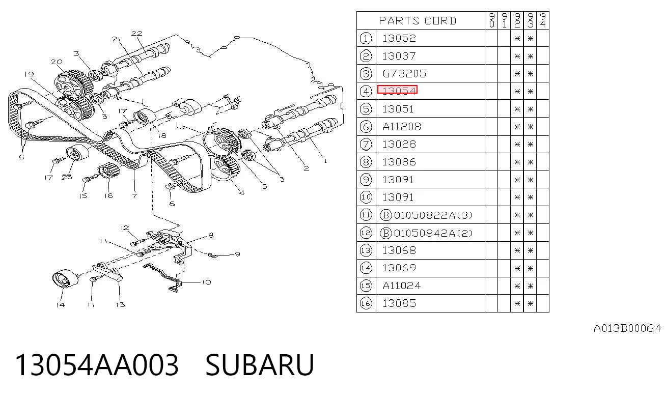 13054AA003 Subaru