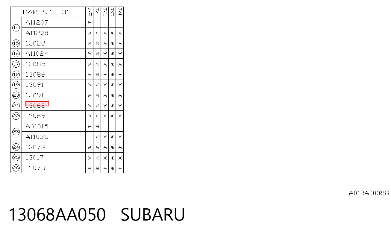  Натягувач ременя ГРМ Subaru Legacy 1