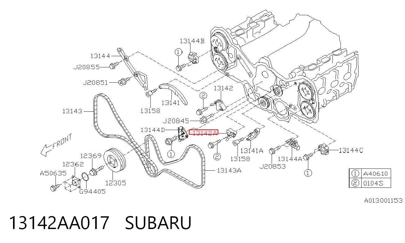 13142AA017 Subaru 