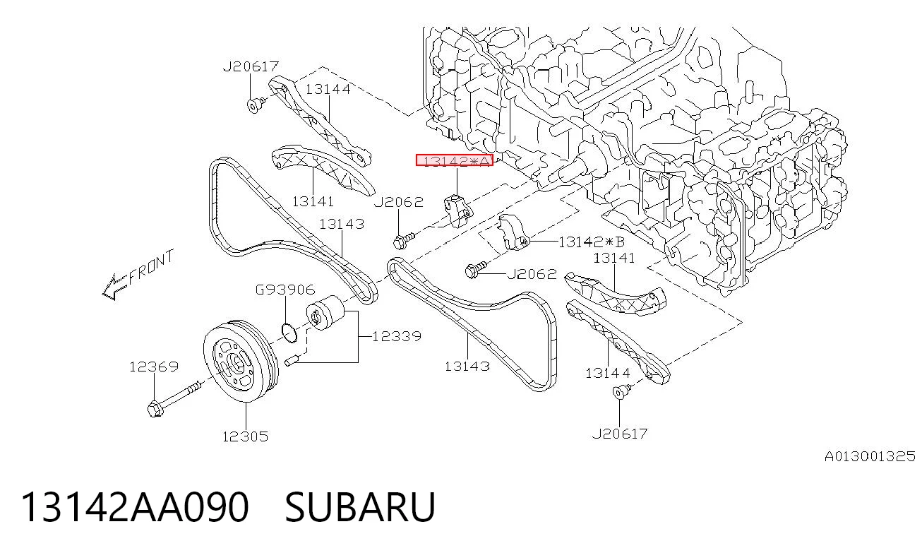 13142AA090 Subaru Натягувач ланцюга ГРМ, правий