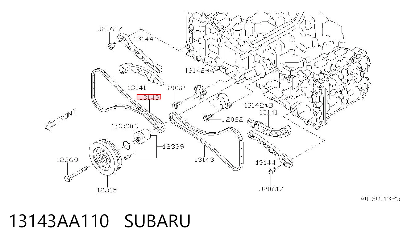 13143AA110 Subaru Ланцюг приводу распредвала