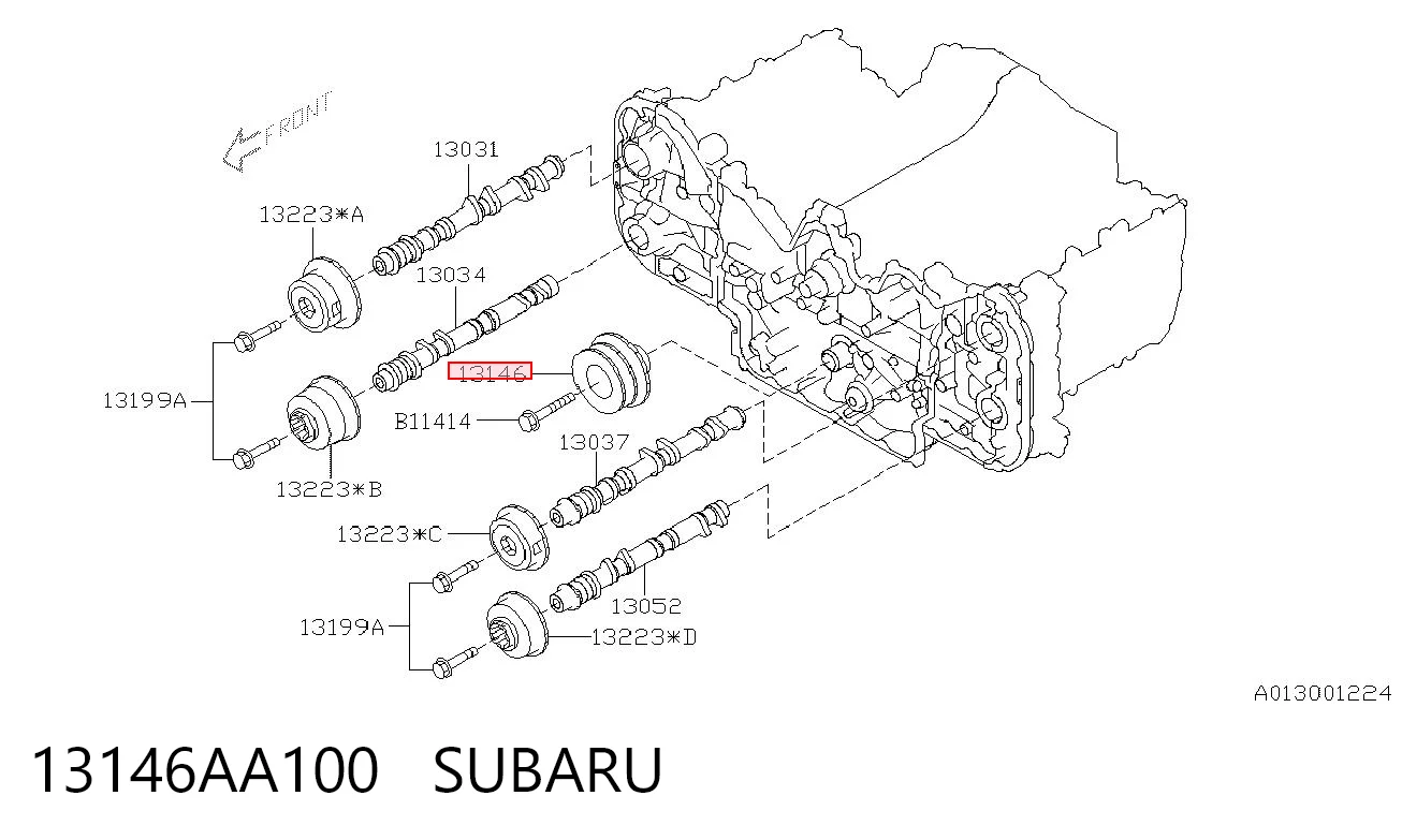 13146AA100 Subaru Шестерня приводу розподільного валу