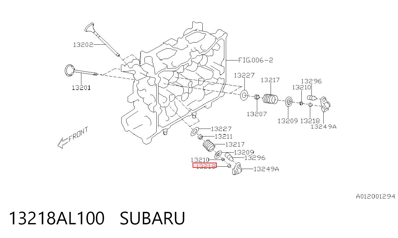 13218AL100 Subaru 