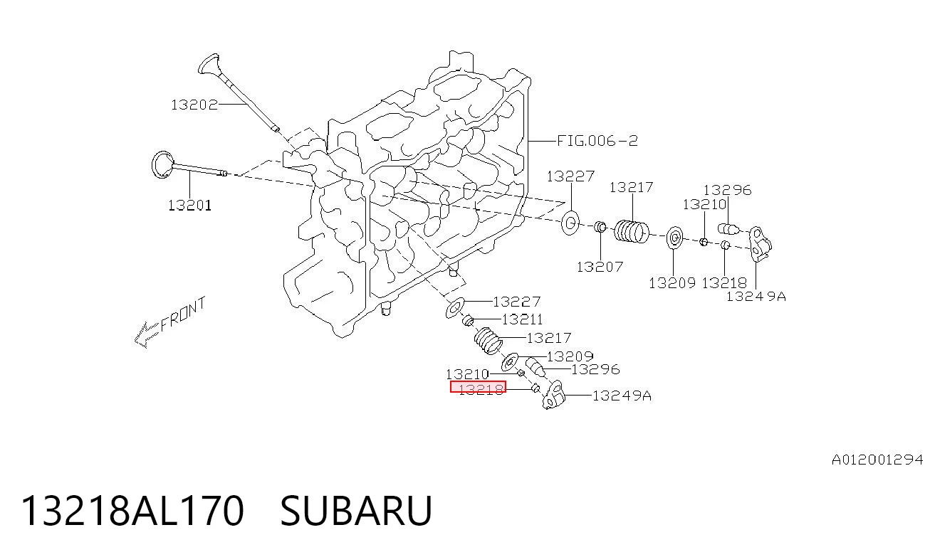 13218AL170 Subaru Шайба регулювальна