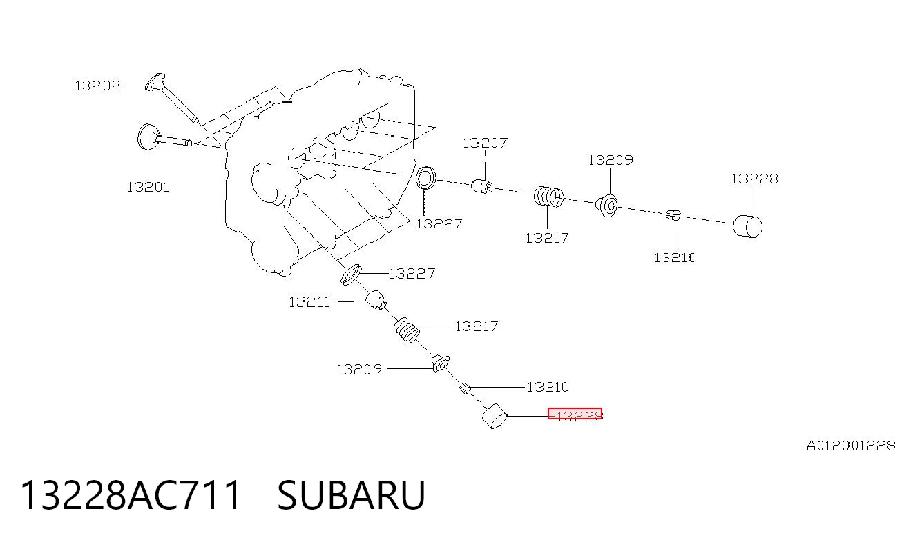 13228AC711 Subaru Гідрокомпенсатор