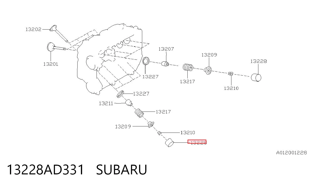 13228AD331 Subaru Гідрокомпенсатор