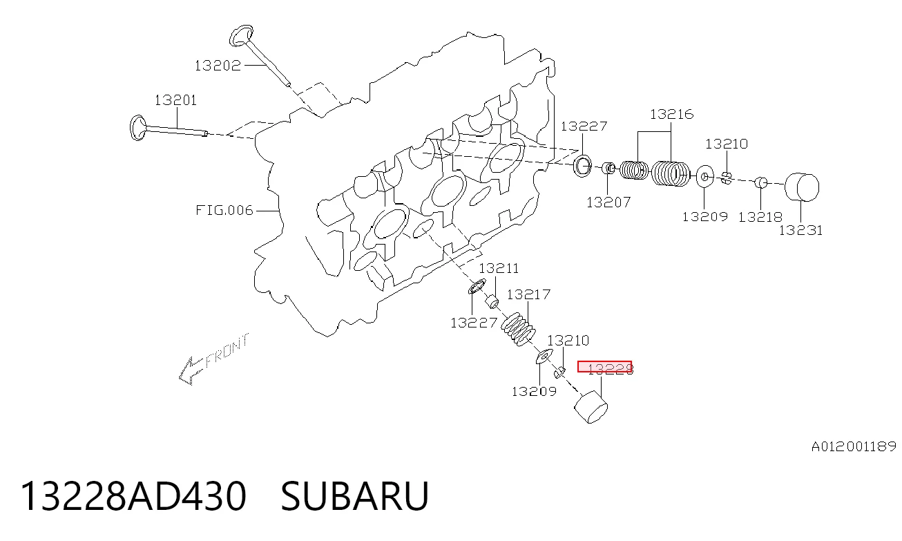 13228AD430 Subaru