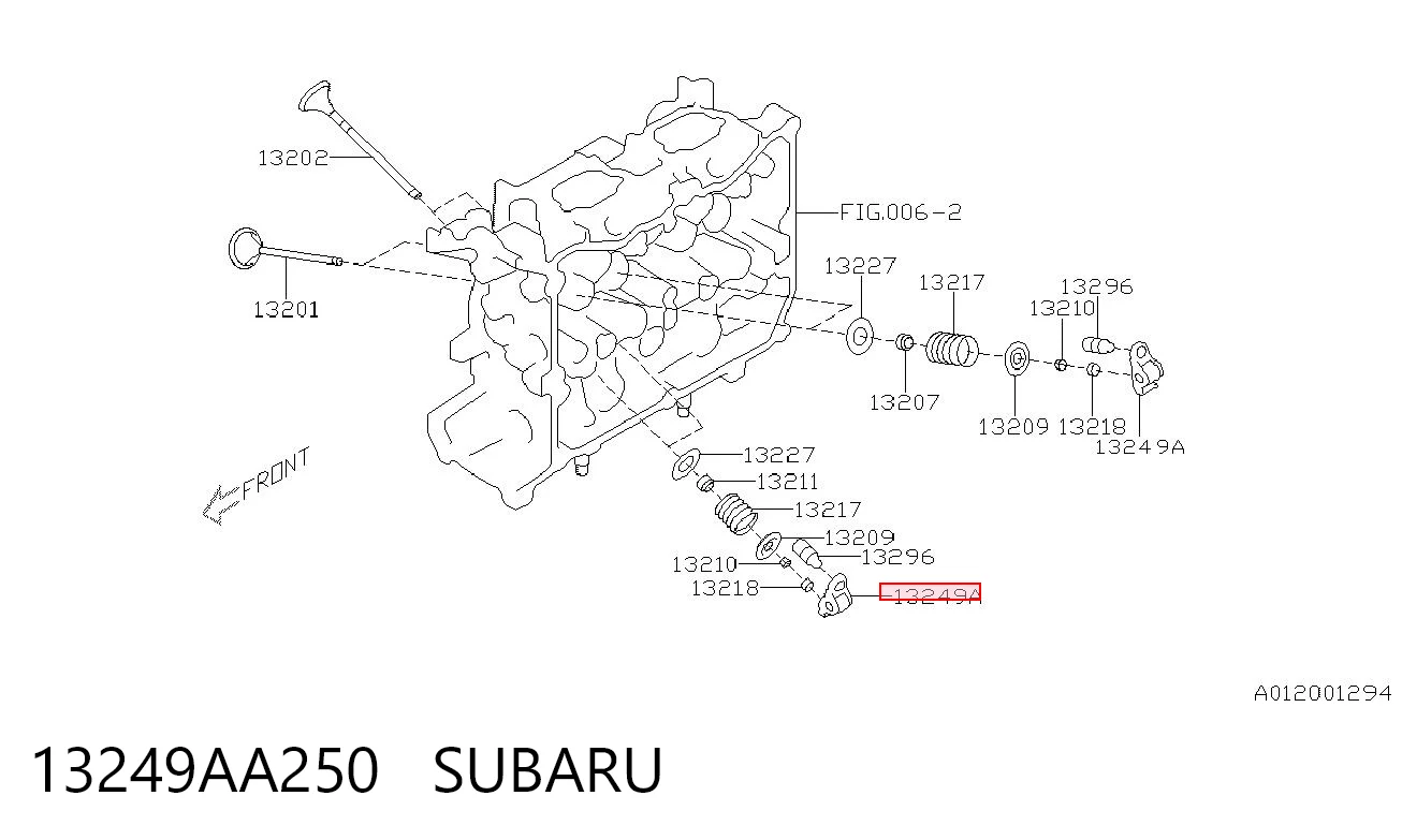 13249AA250 Subaru 