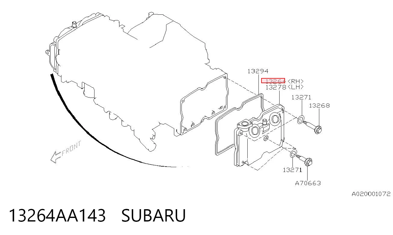 13264AA143 Subaru 