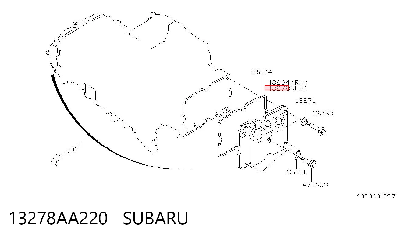 13278AA220 Subaru 