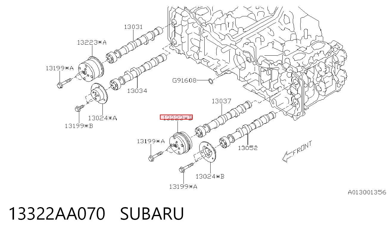 13322AA070 Subaru 
