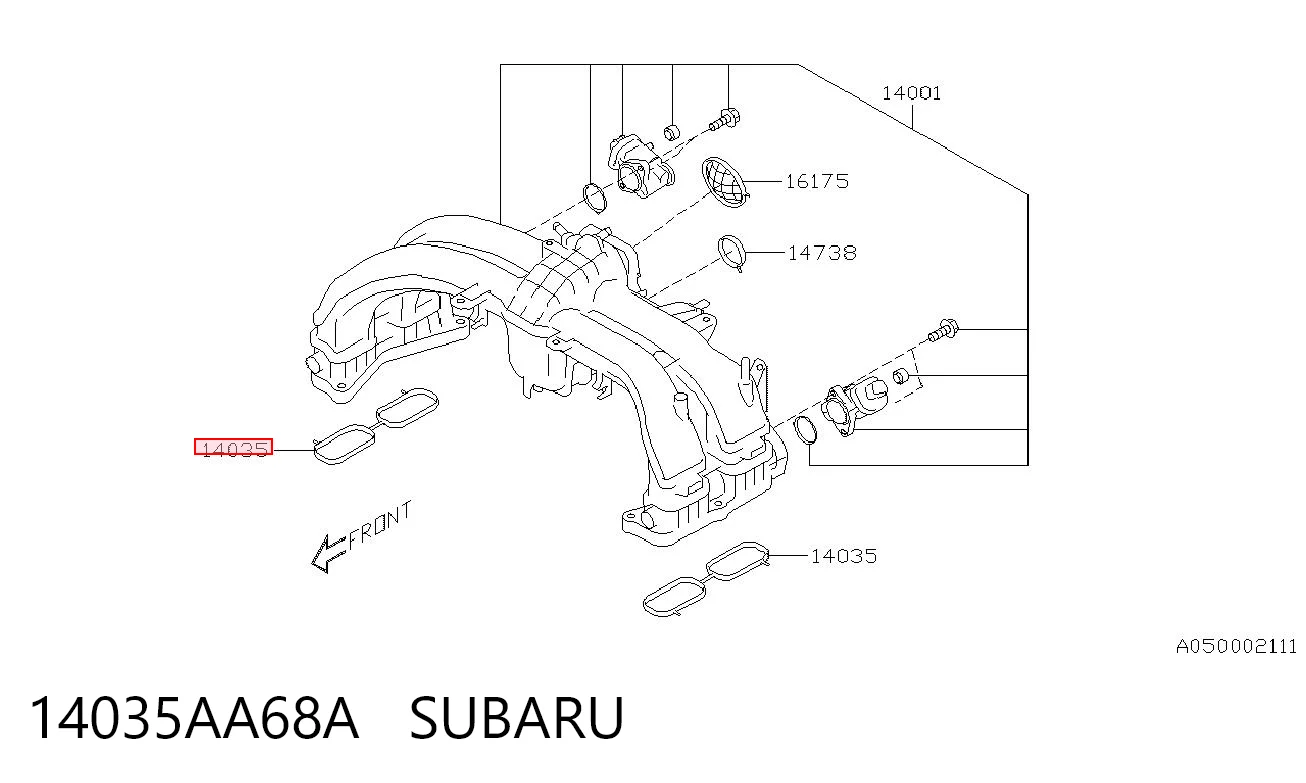 14035AA68A Subaru 