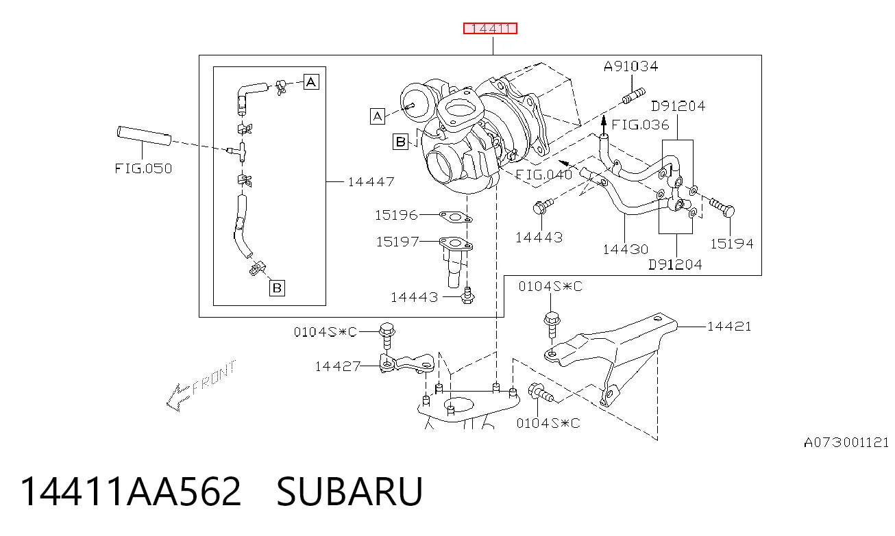 14411AA562 Subaru Турбонаддув