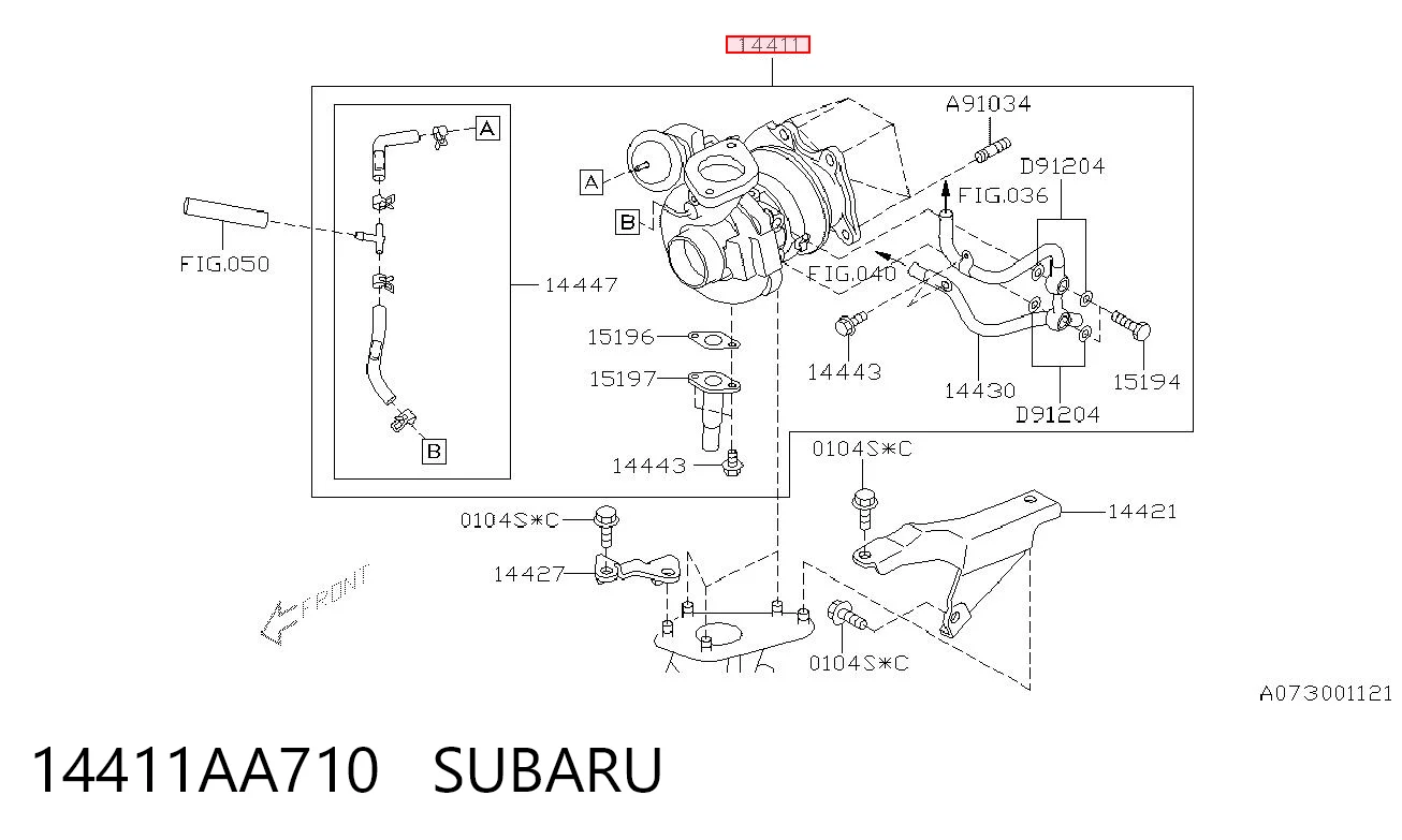 14411AA710 Subaru Турбонаддув