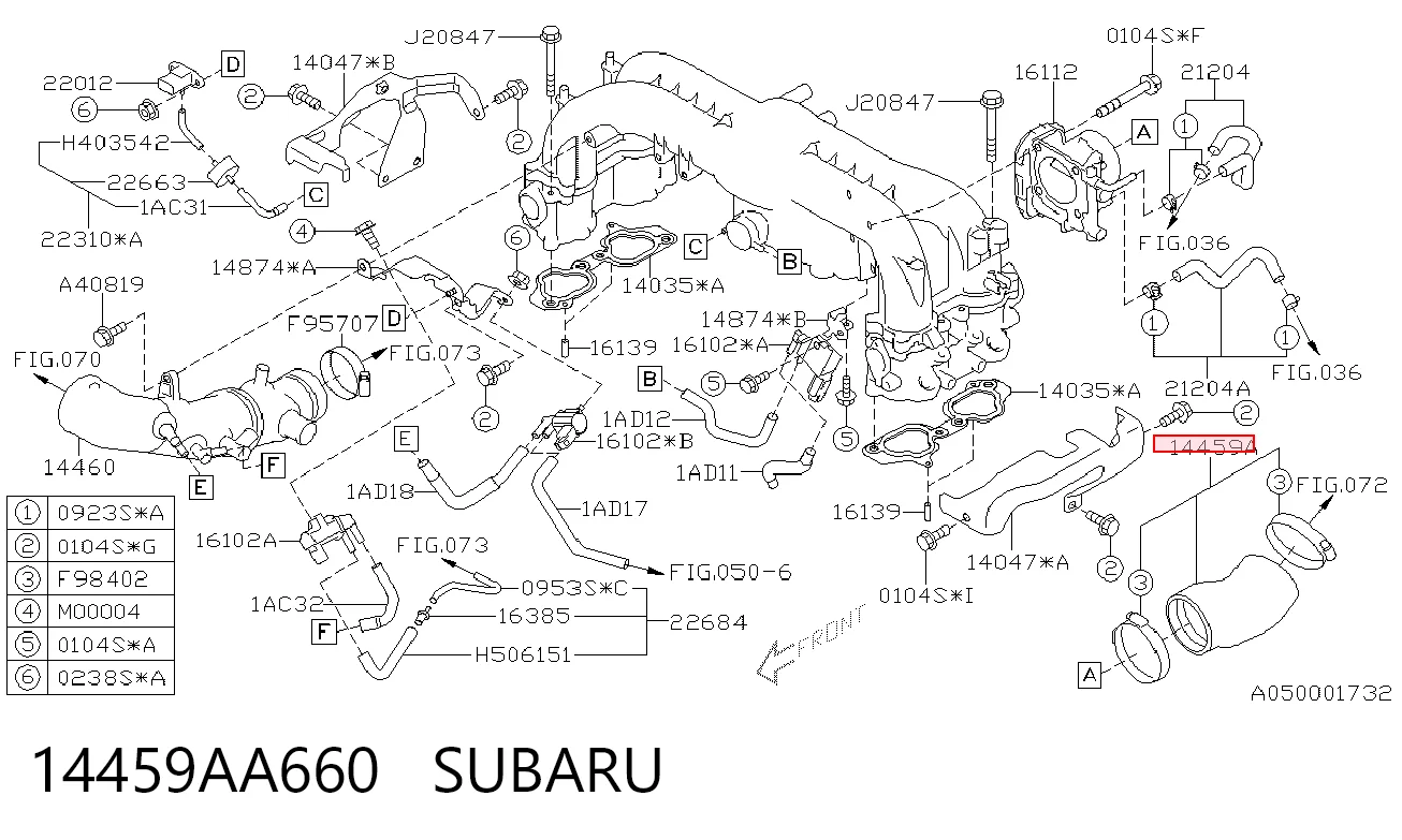 14459AA660 Subaru 