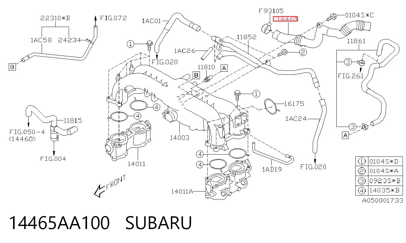 14465AA100 Subaru 