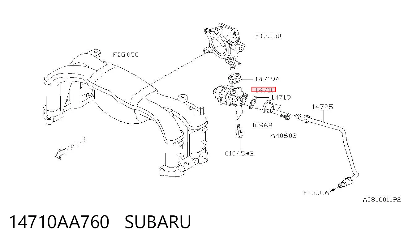 14710AA760 Subaru 