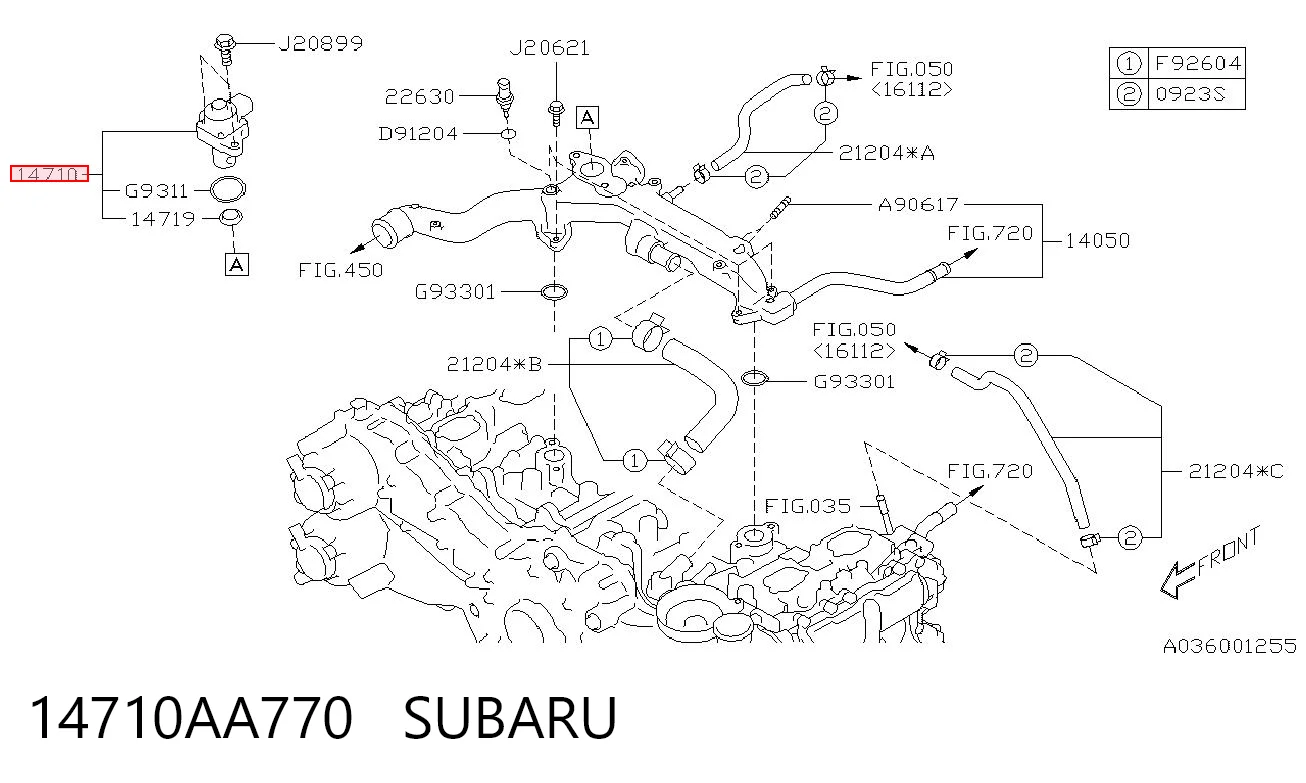 14710AA770 Subaru 