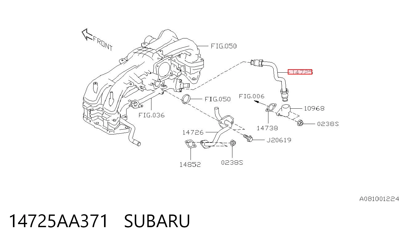 14725AA371 Subaru 