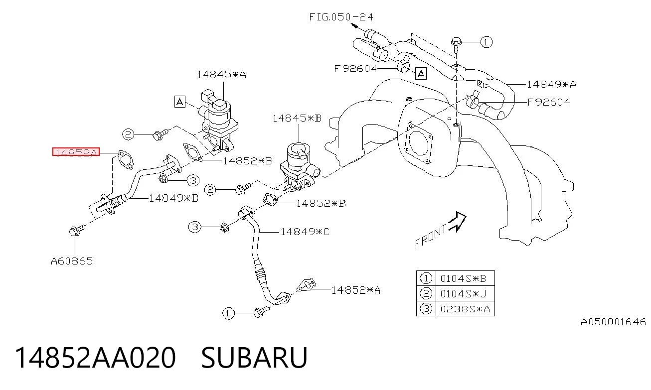14852AA020 Subaru 