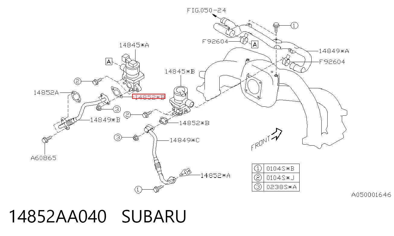 14852AA040 Subaru 
