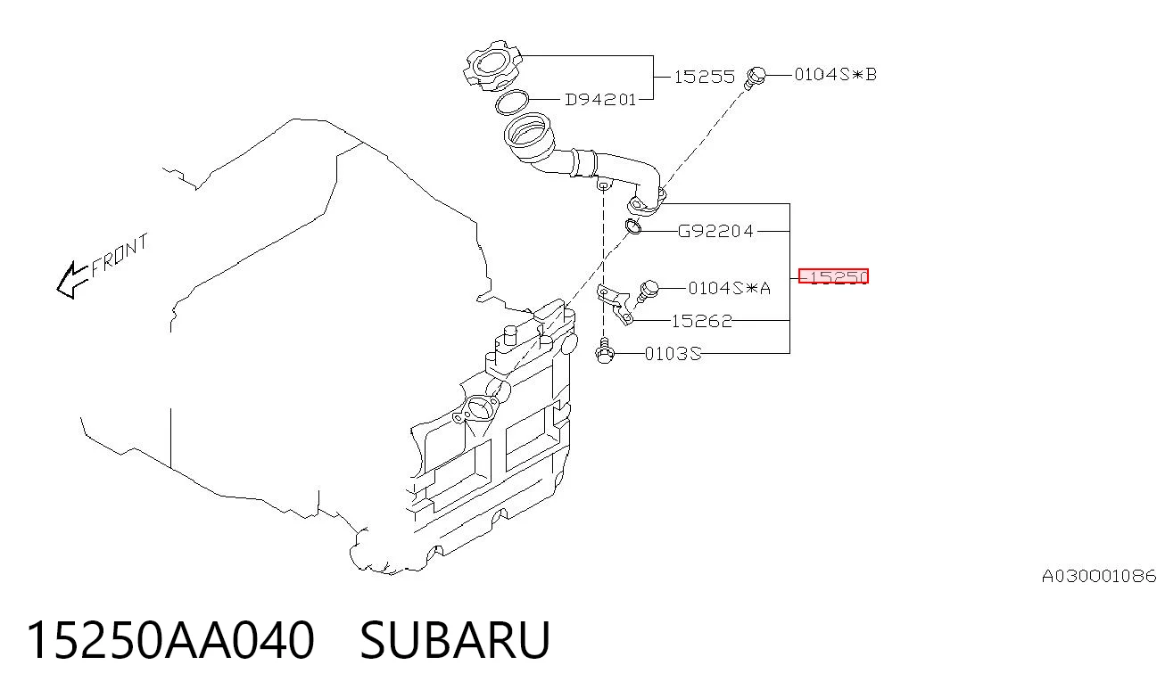 15250AA040 Subaru 
