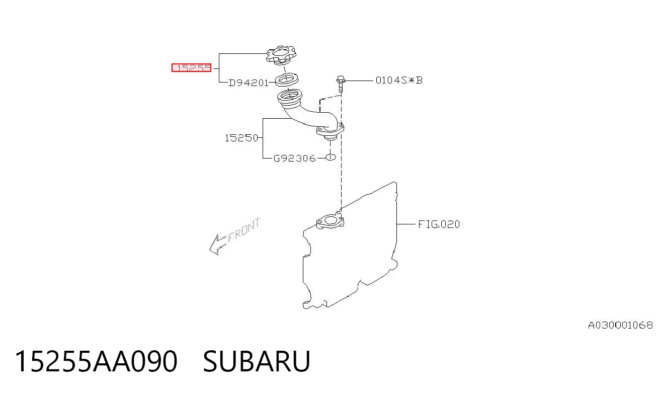 15255AA090 Subaru Кришка маслозаливной горловини