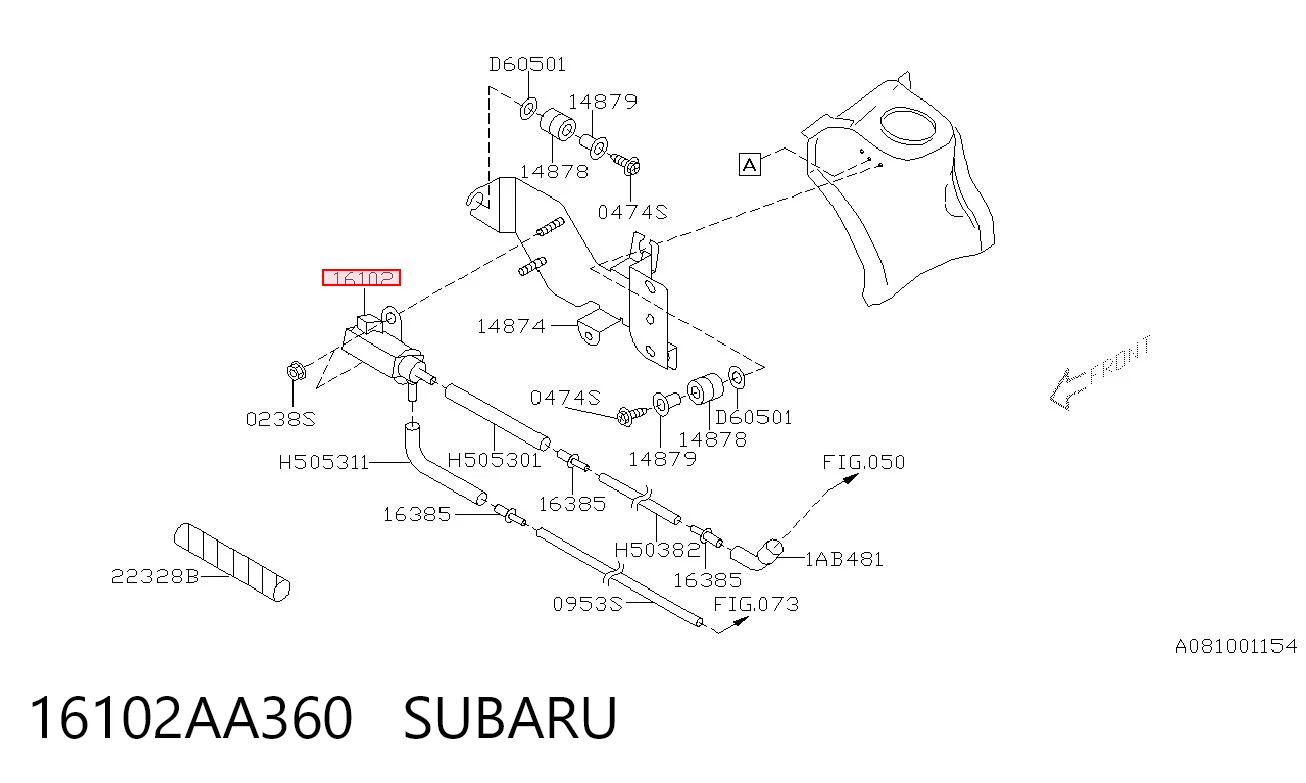16102AA360 Subaru 