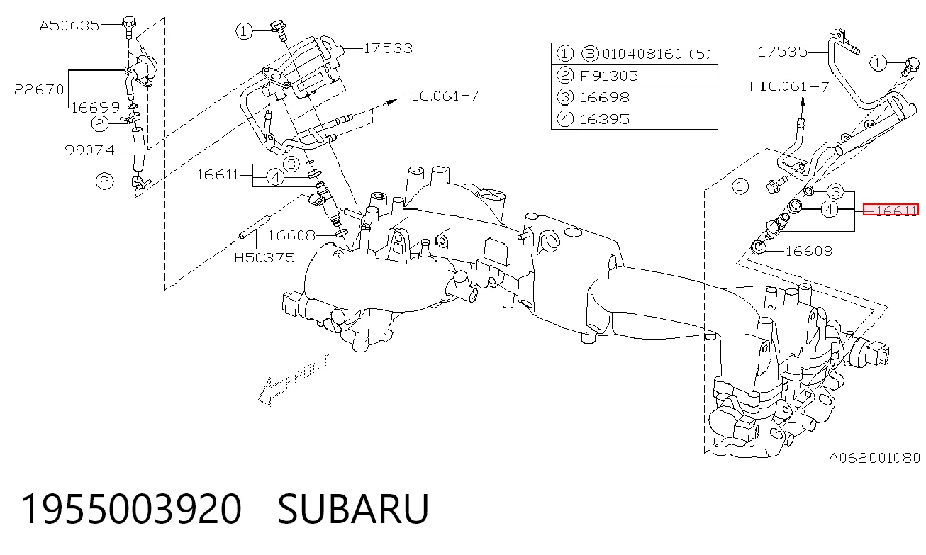 Купити Паливні форсунки Subaru Forester I S10, SF