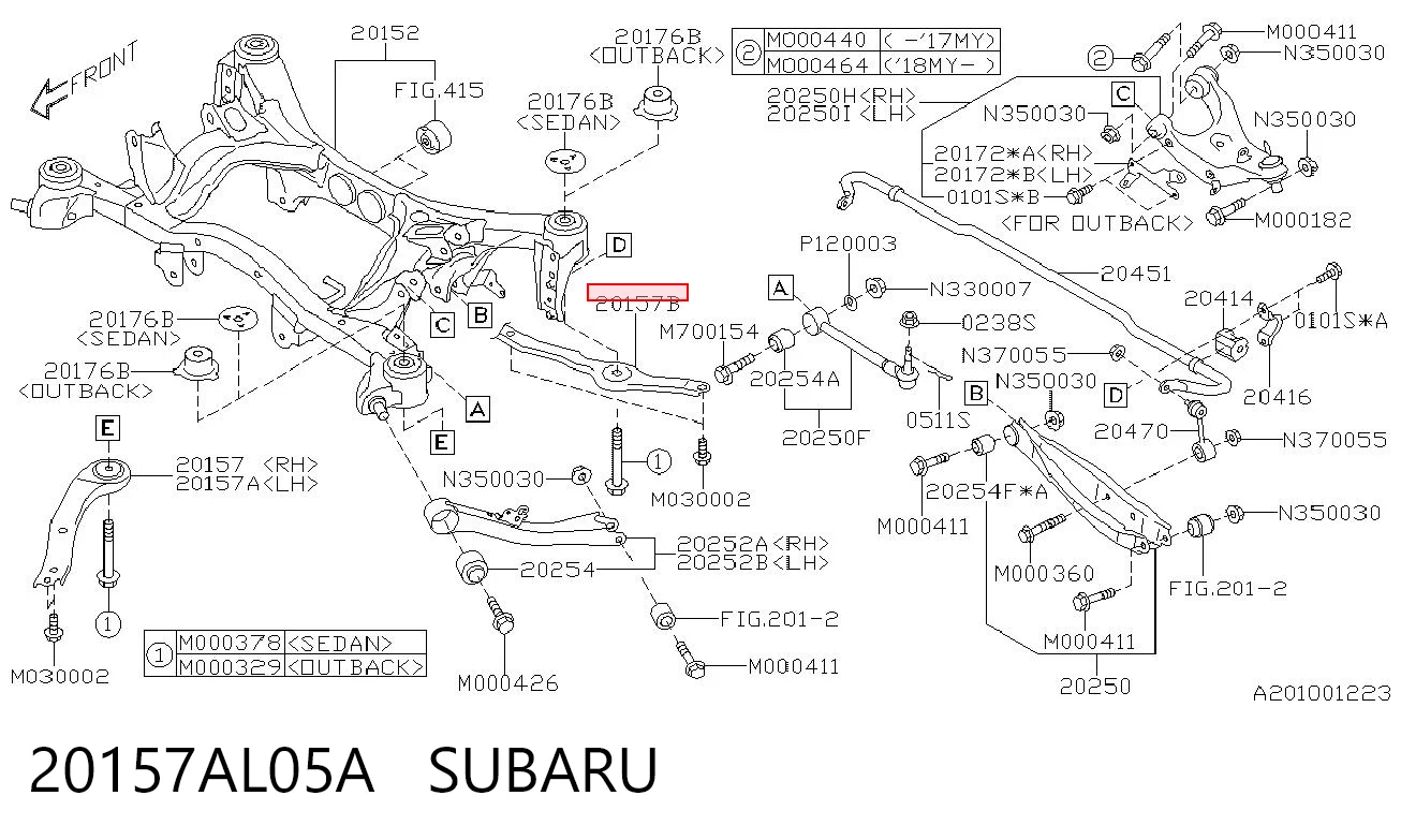 20157AL05A Subaru 