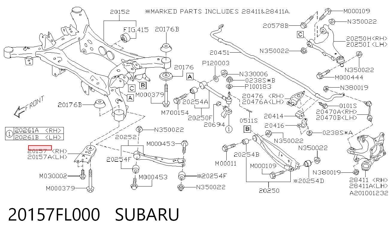 20157FL000 Subaru 